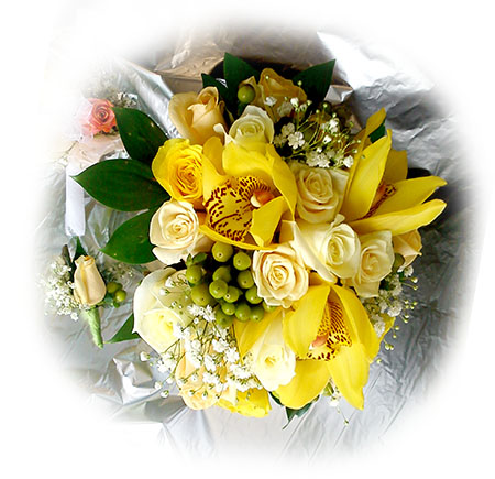 свадебный букет из желтых роз в Геленджике.jpg