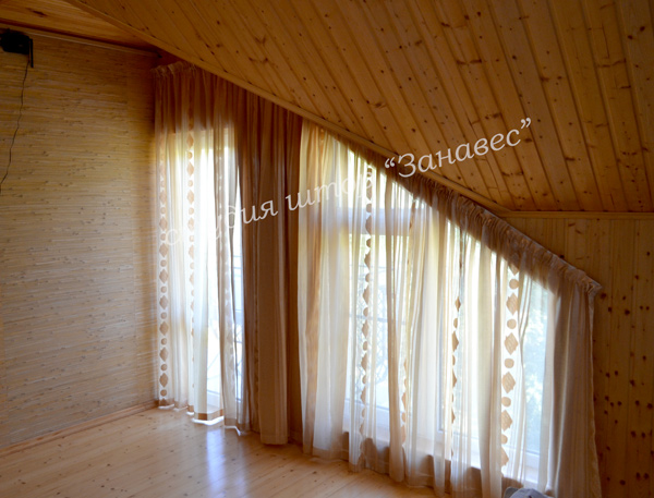 занавески и шторы на мансарде - от нашей студии в Геленджике