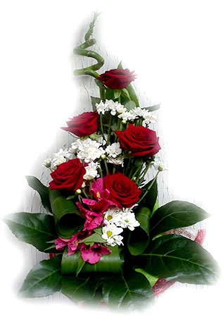 ромашки с розами &mdash; флористы Геленджика.jpg